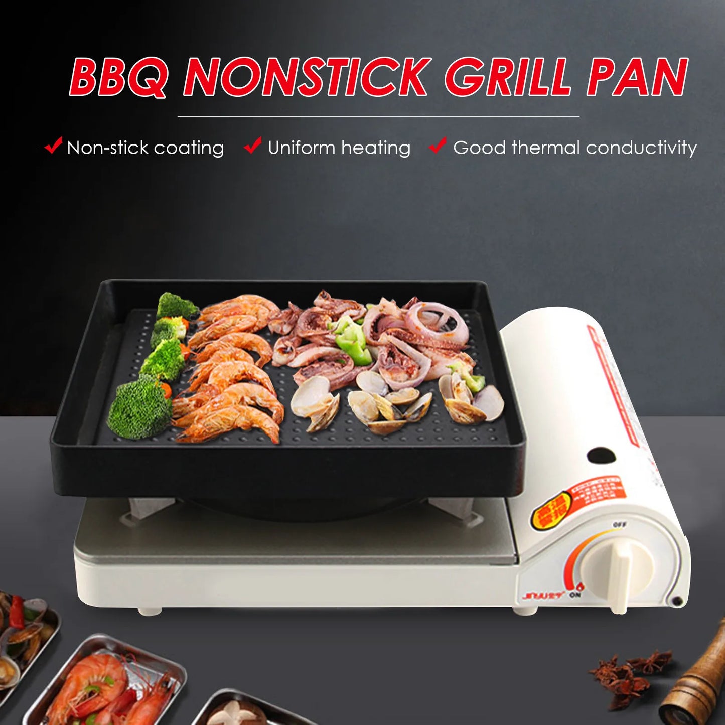 Non-Stick Portable BBQ Grill Pan