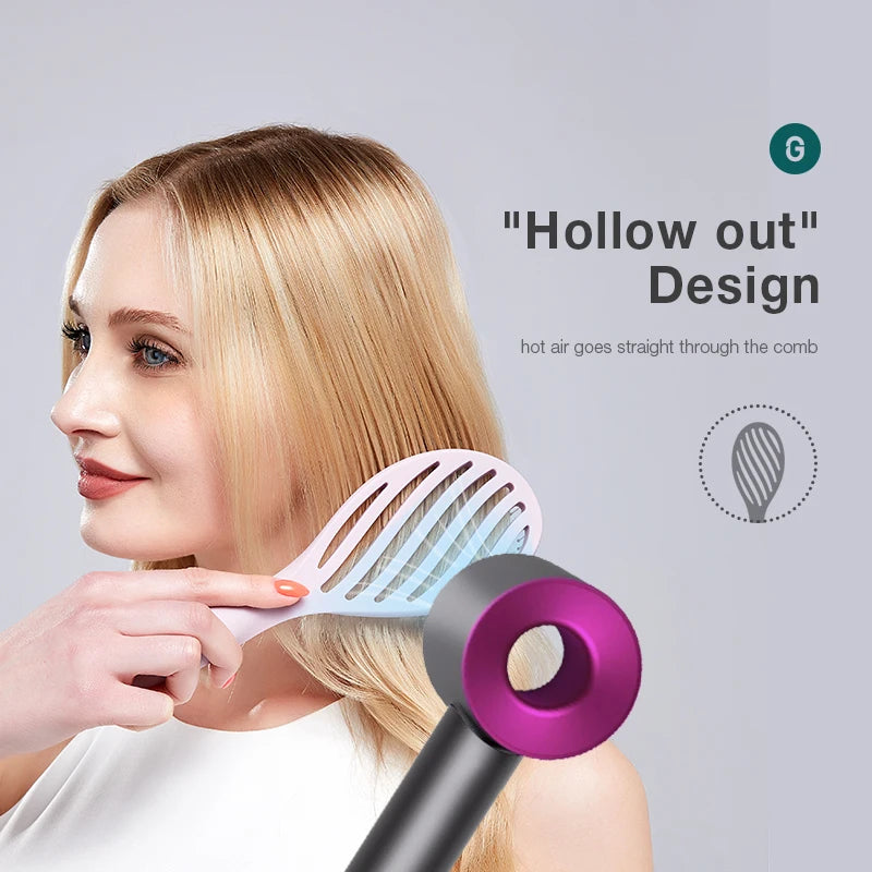 Hollow Out Hair Brush Scalp Massage Comb