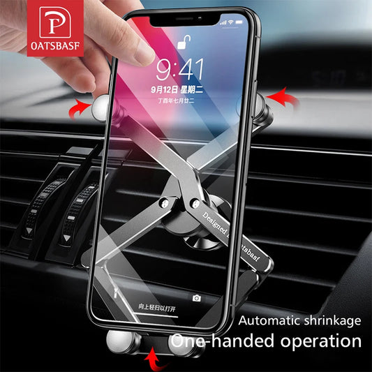 Gravity Support Car Phone Holder