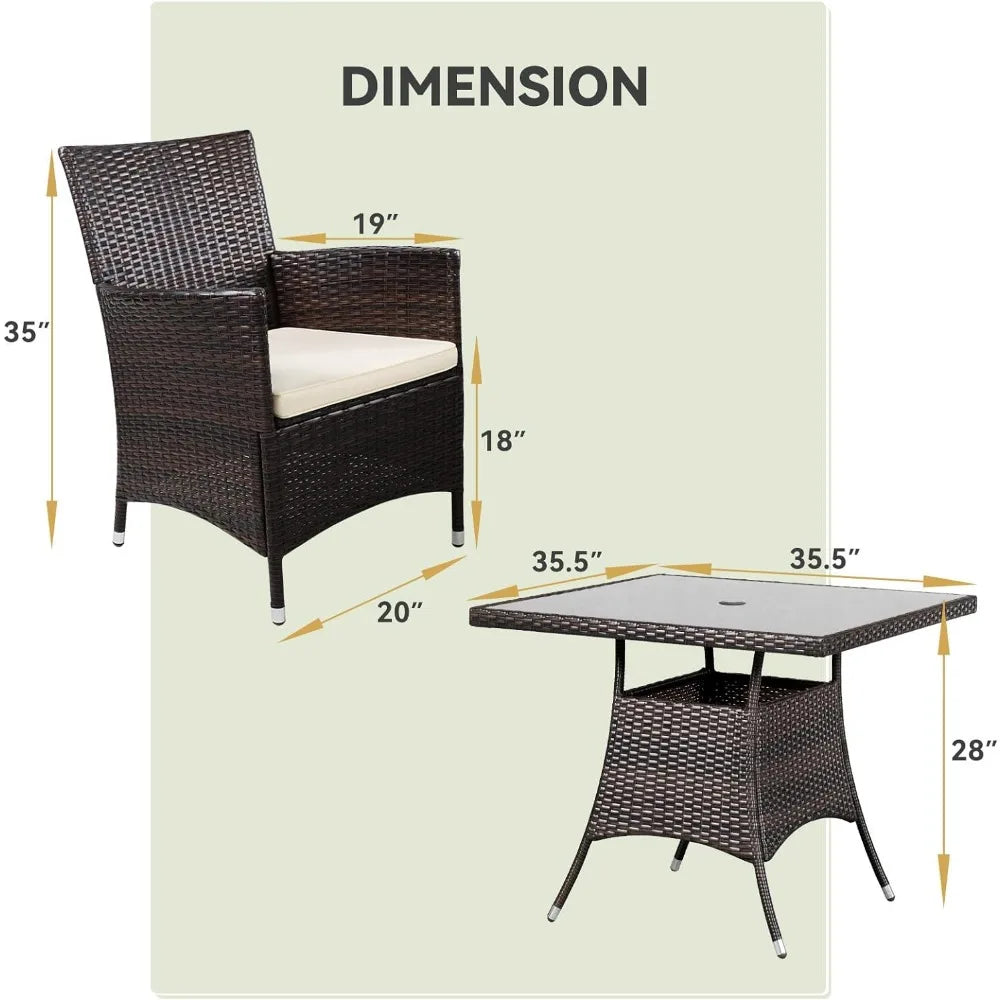 5 Piece Outdoor Dining Set