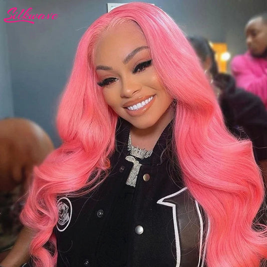 Light Pink Lace Front Wig