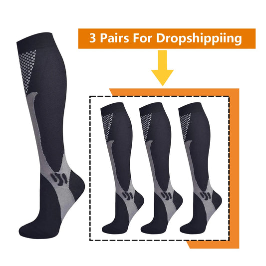 3 Pairs Compression Socks - Fresh FInds Elite