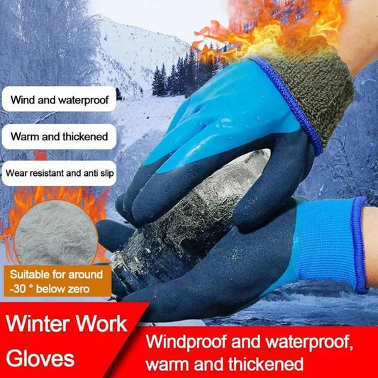 Mens Ice Fishing Waterproof Gloves