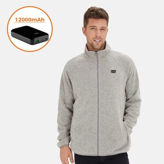 Men's Heated Full Zip Fleece Jacket