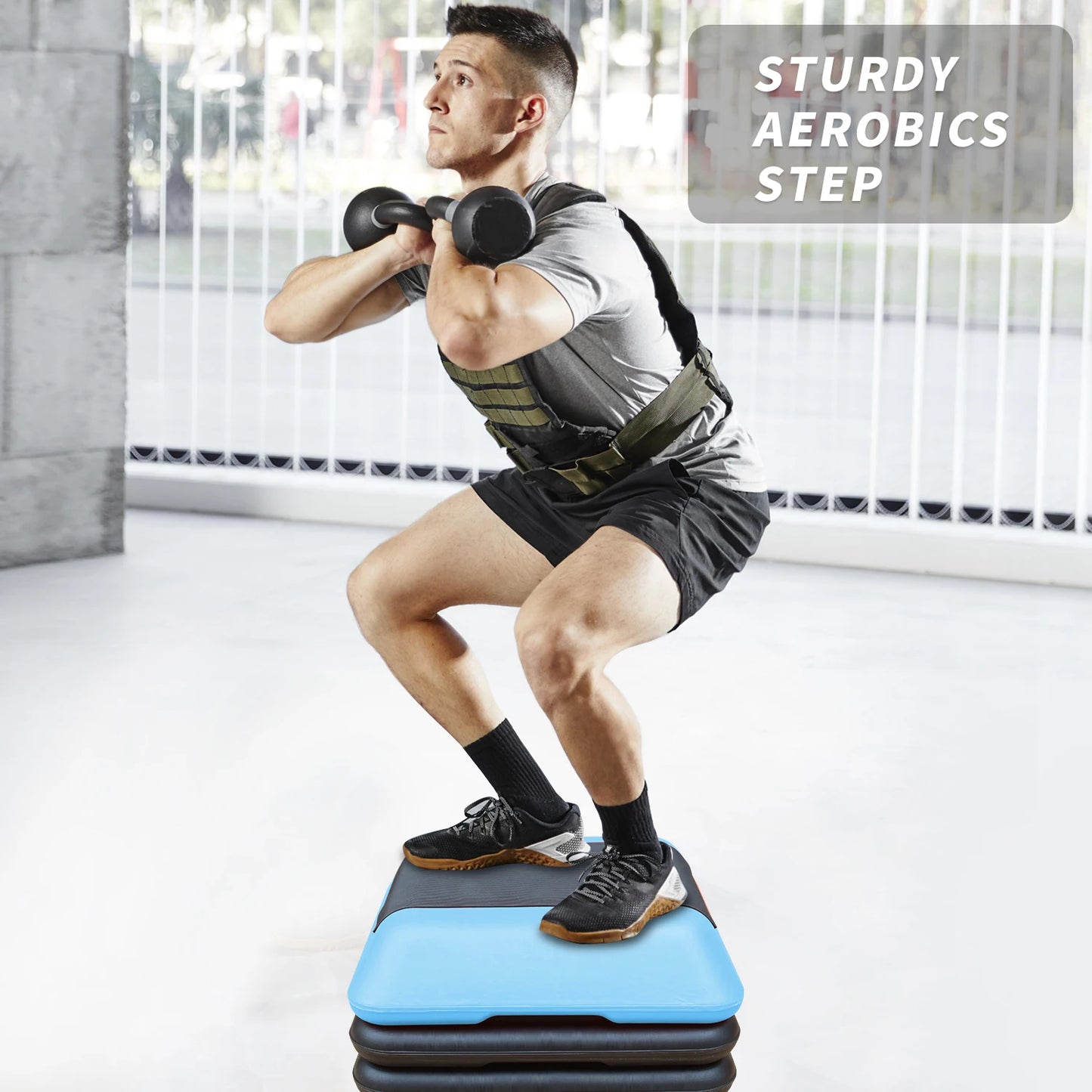 Adjustable Step Aerobics Platform