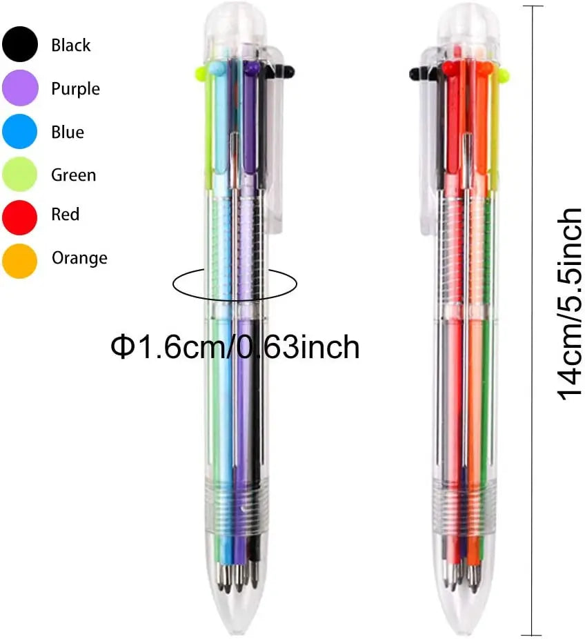 50 Pack Multicolor Ballpoint Fun Pens