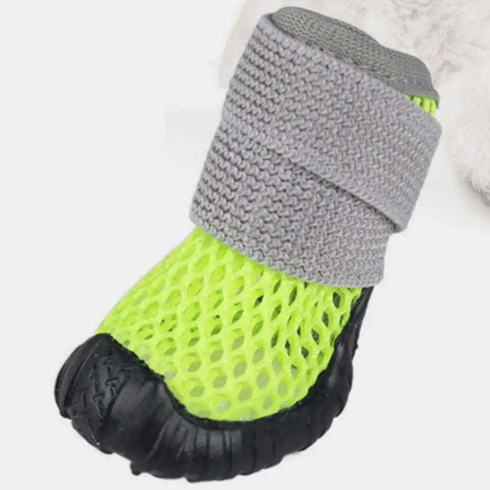 Breathable 4PC Dog Shoes