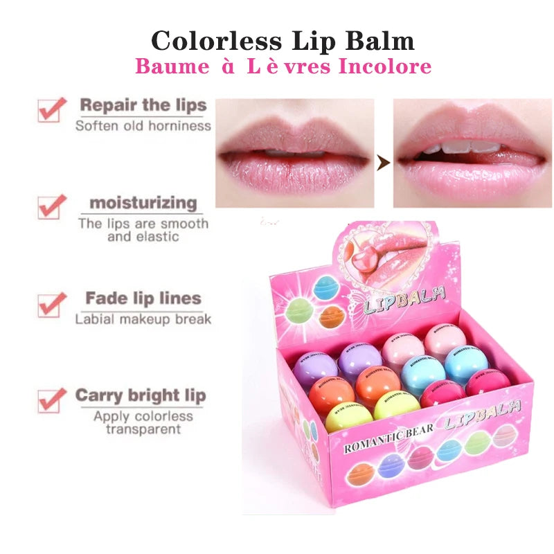 24pcs/Box Fruit Flavor Lip Balm - Fresh FInds Elite