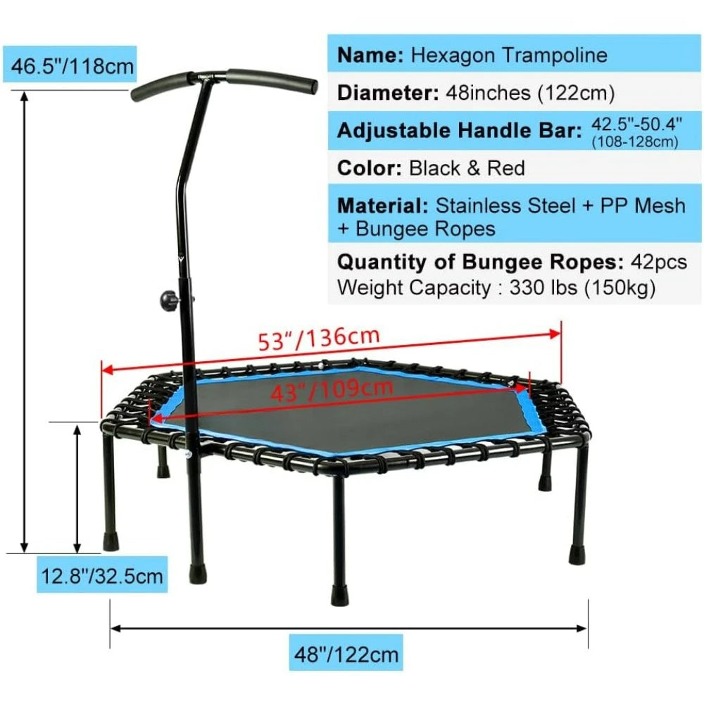 48" Silent Mini Trampoline