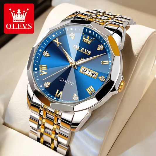 Men's Stainless Steel Quartz Watch - Fresh FInds Elite