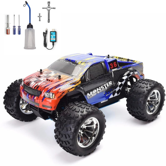 1:10 Scale Nitro Gas Two Speed RC Monster Truck - Fresh FInds Elite