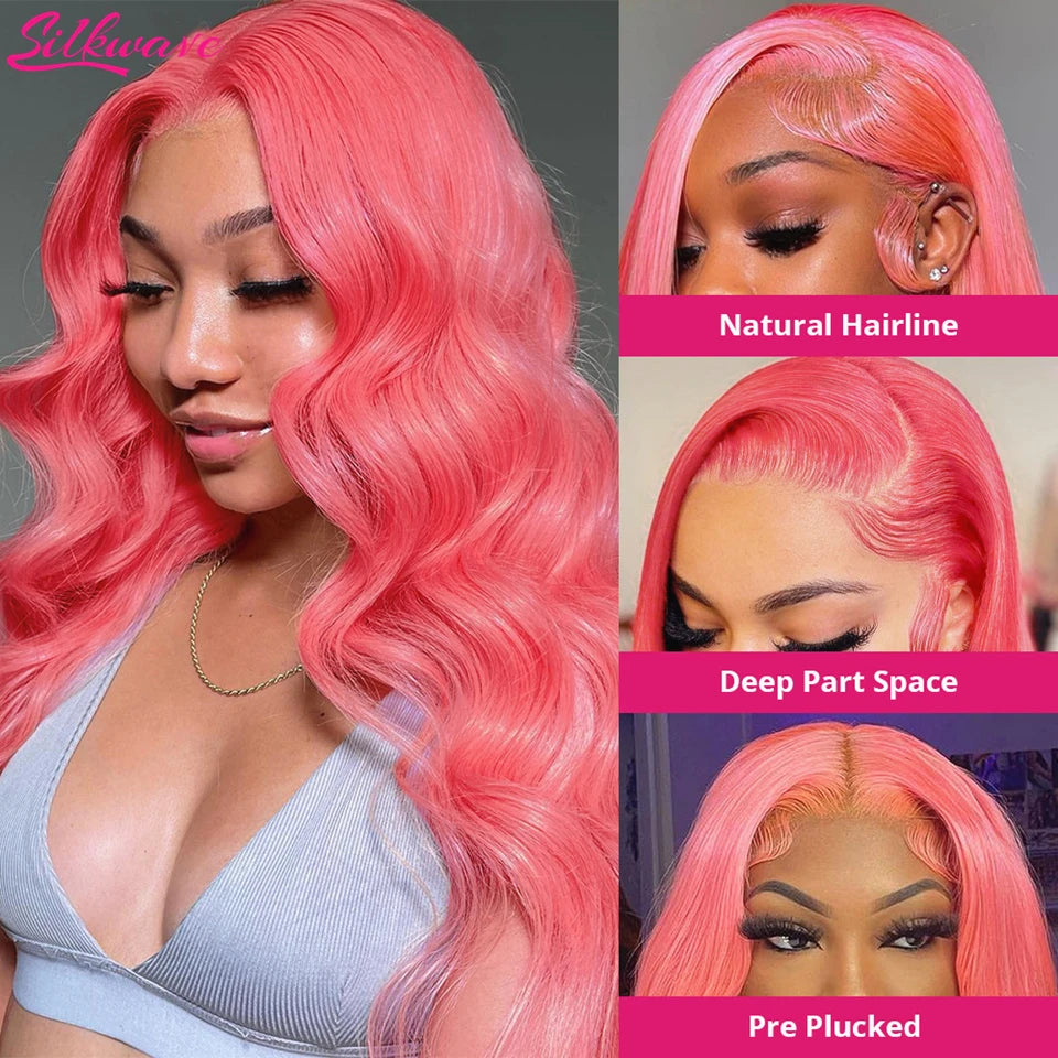 Light Pink Lace Front Wig