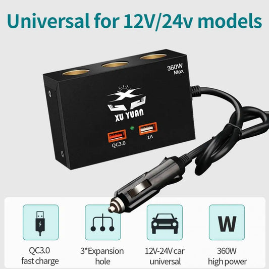 Convenient Fireproof  Power Car Charger