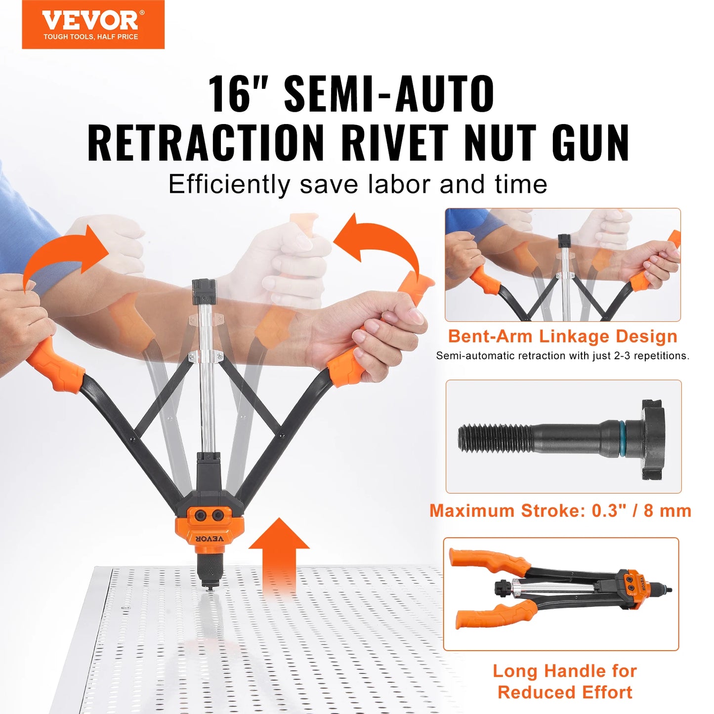 Rivet Tool Kit With Metric and SAE Mandrels