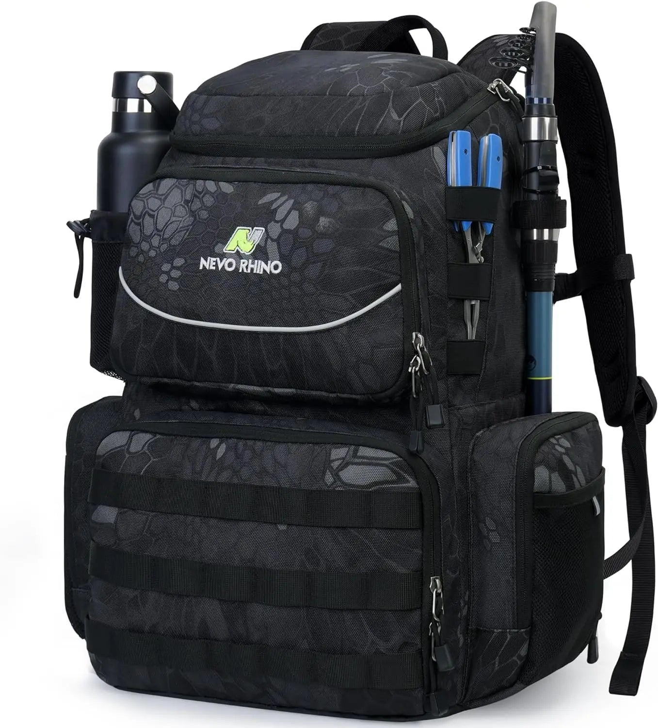 Fishing Tackle Backpack with 4 Tackle Boxes