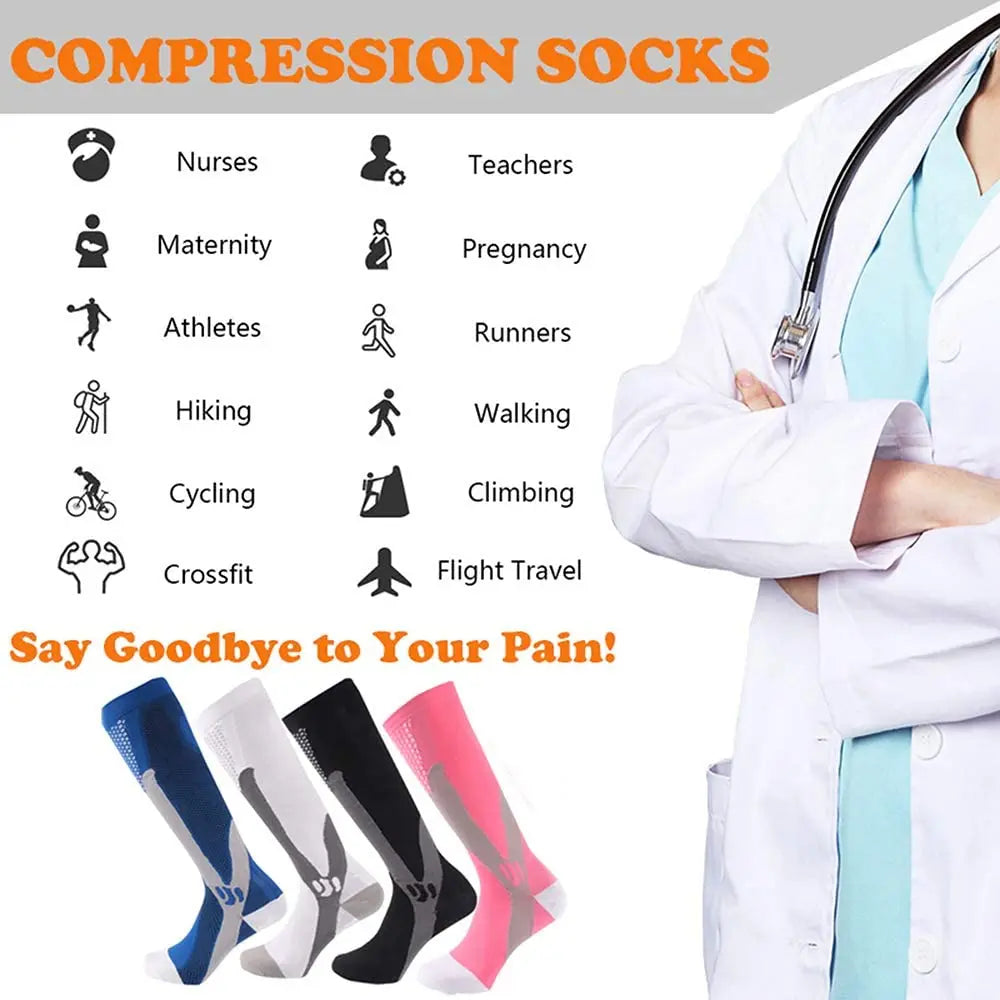 3 Pairs Compression Socks - Fresh FInds Elite