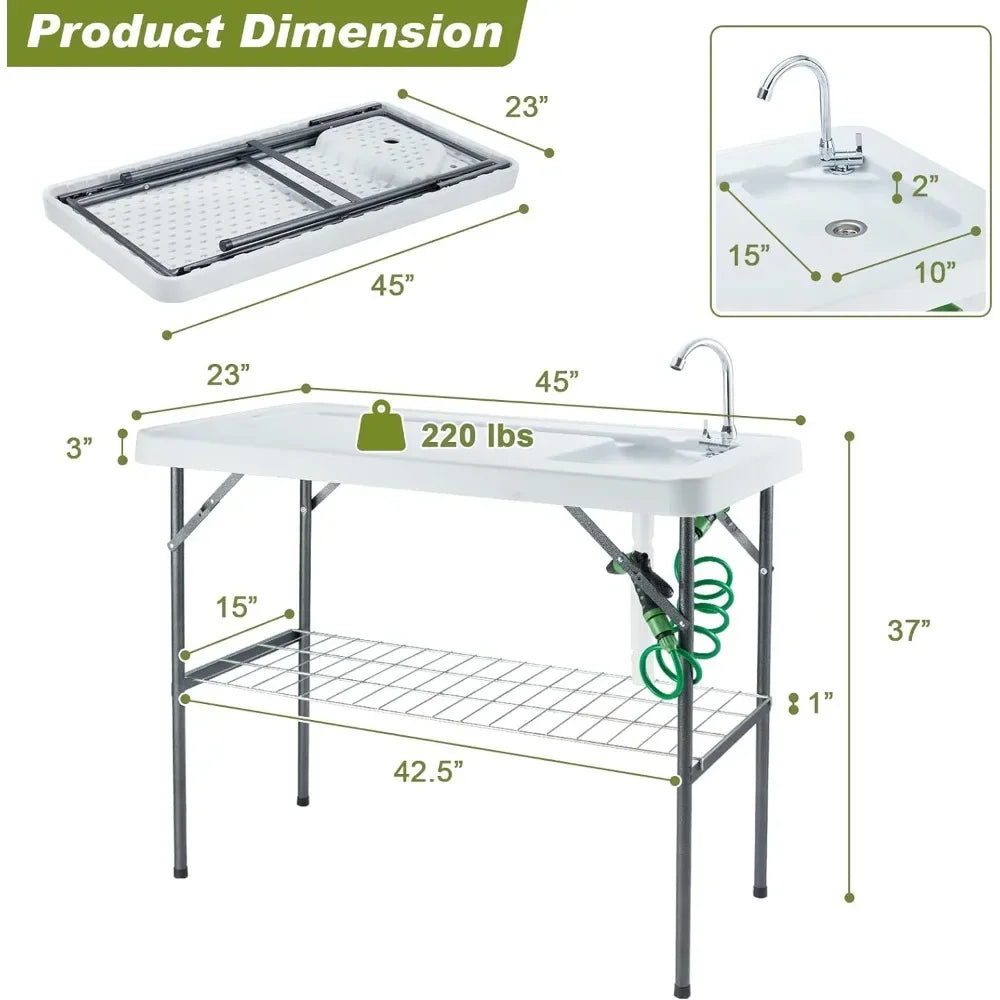 Portable Folding Fish Cleaning