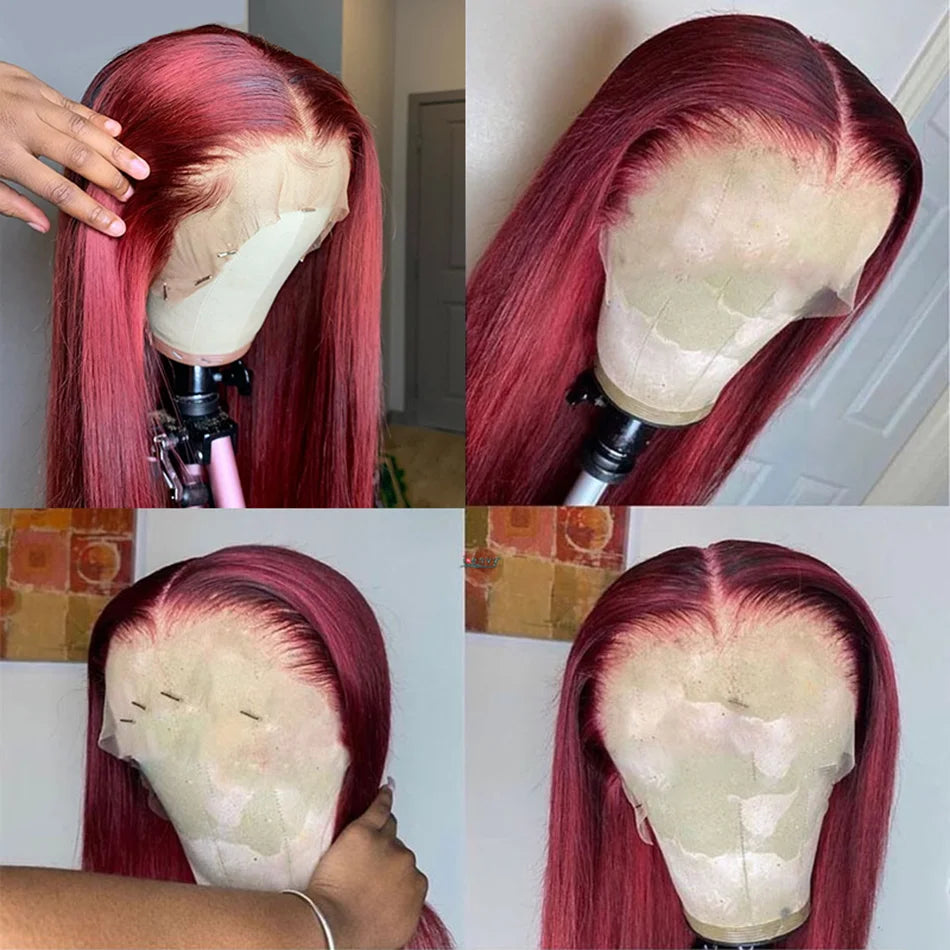 Burgundy 13X6 Lace Front Wig