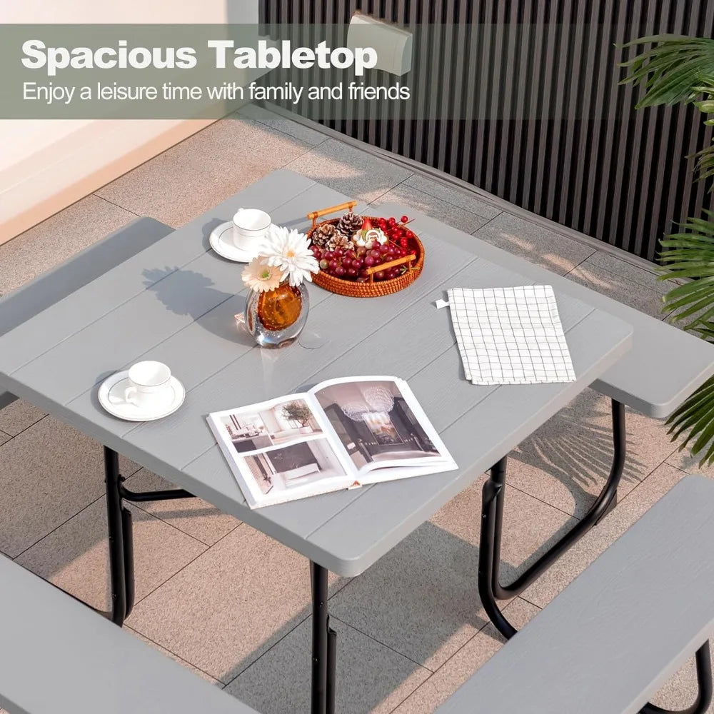 Outdoor Square Picnic Table