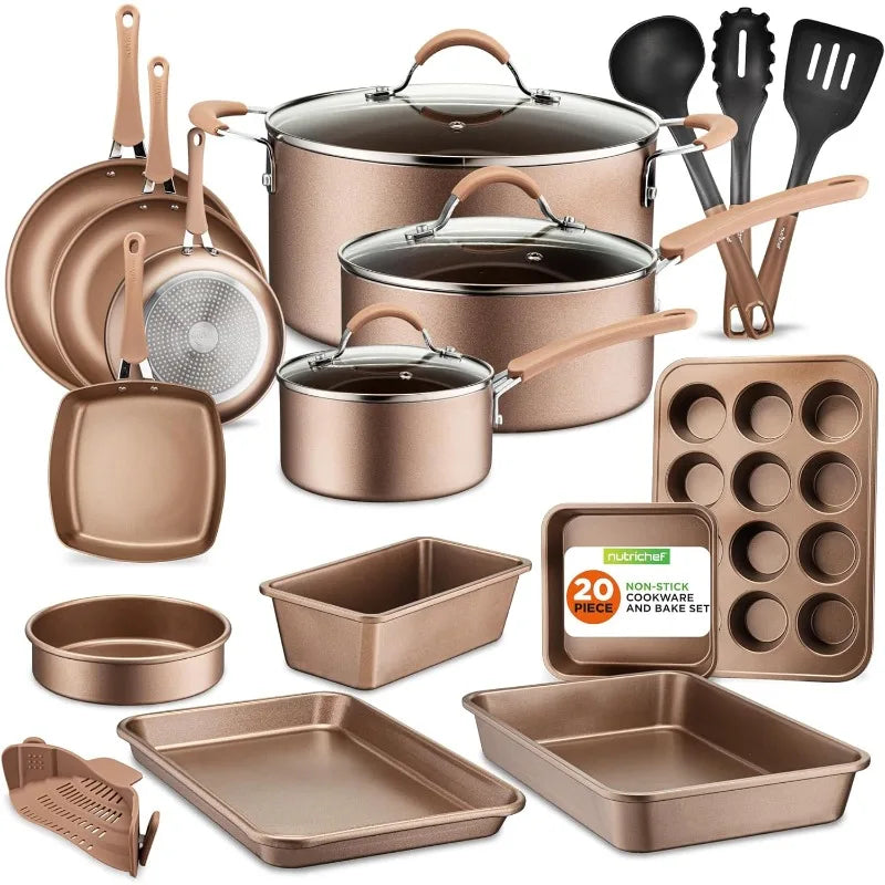 20 Piece Professional Home Kitchen Cookware