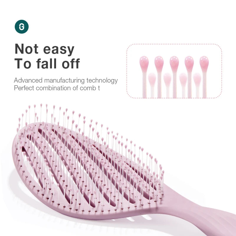 Hollow Out Hair Brush Scalp Massage Comb