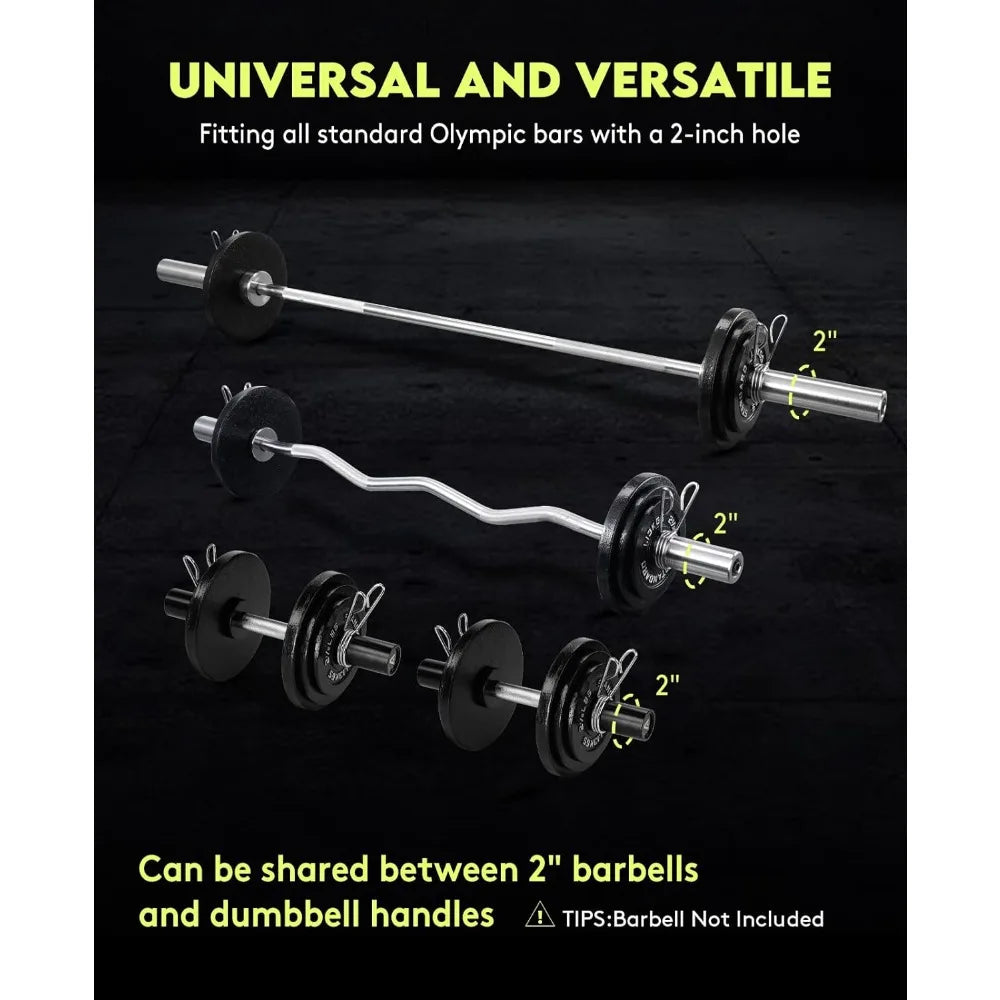 Barbell Free Weight Plate Set