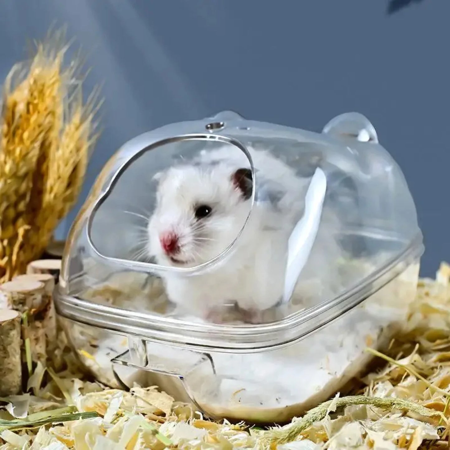 Transparent Hamster Bathroom