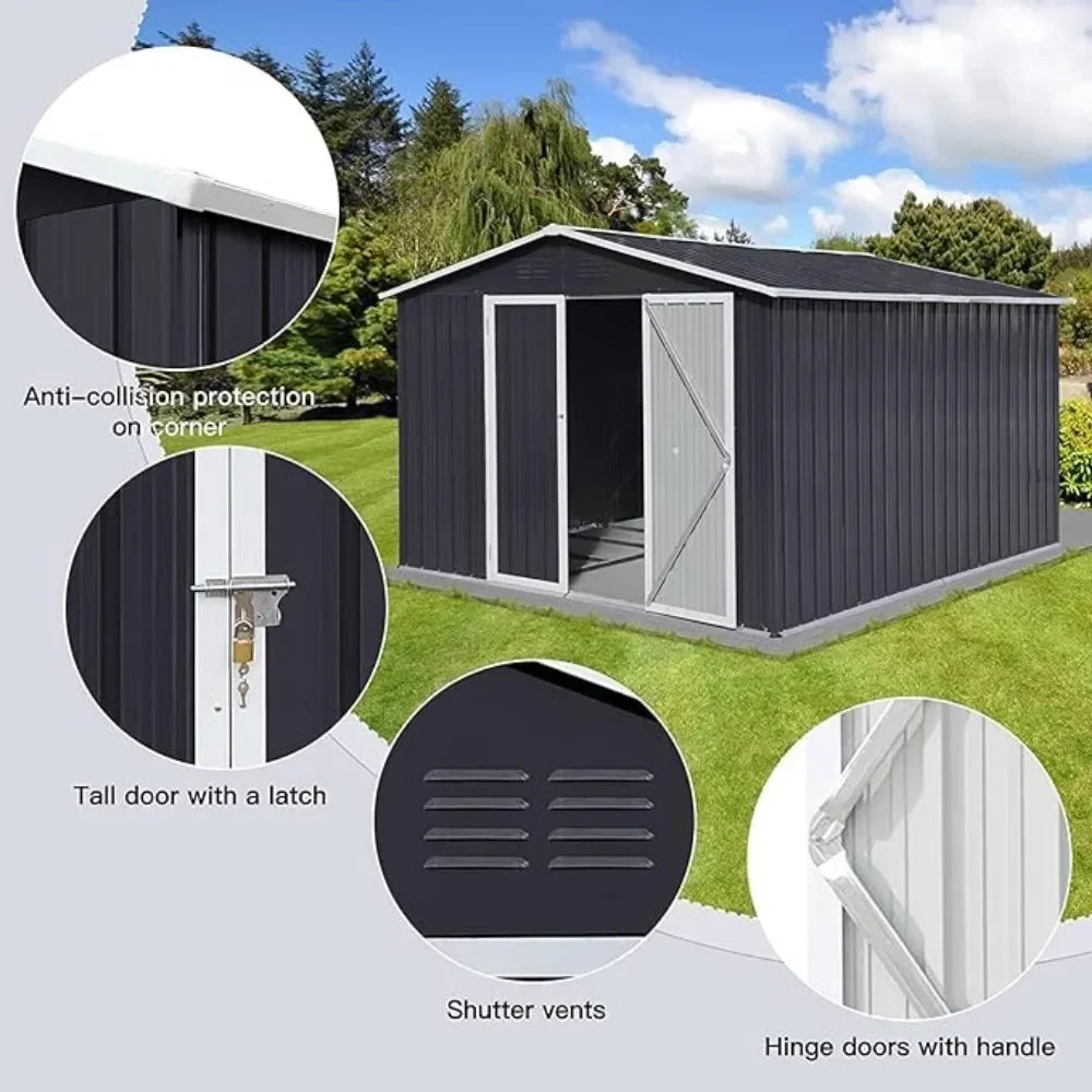 Metal 10X8ft Storage Shed