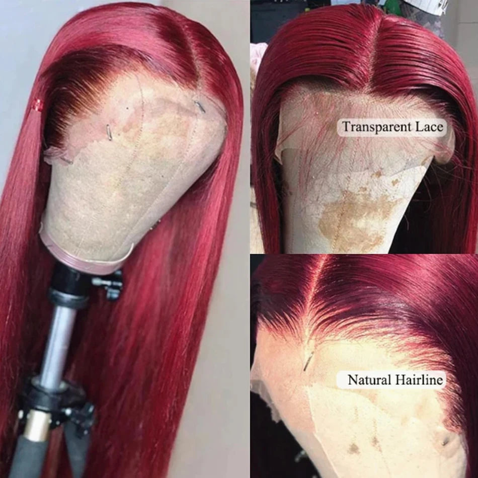 Burgundy 13X6 Lace Front Wig