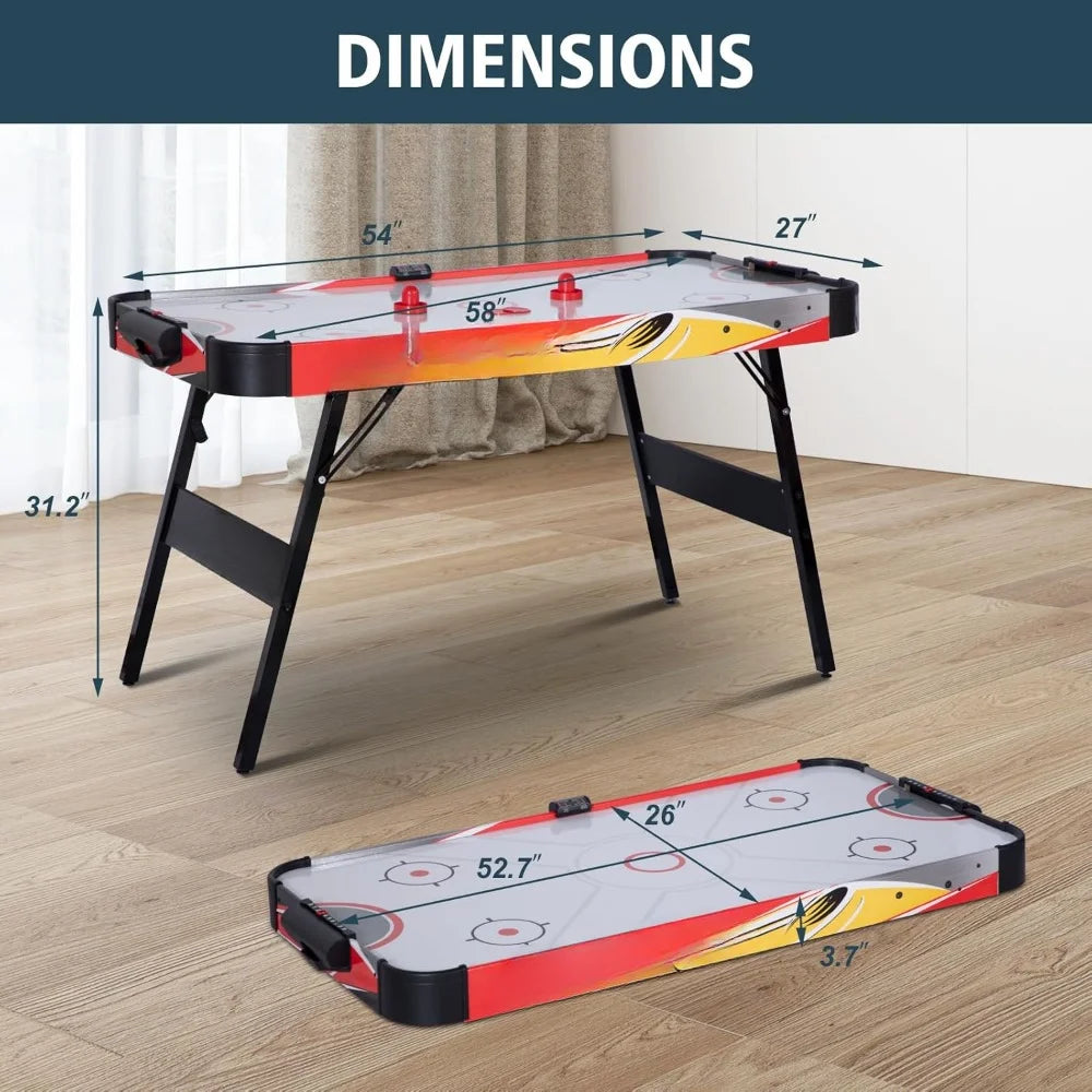 58in Folding Air Hockey Table