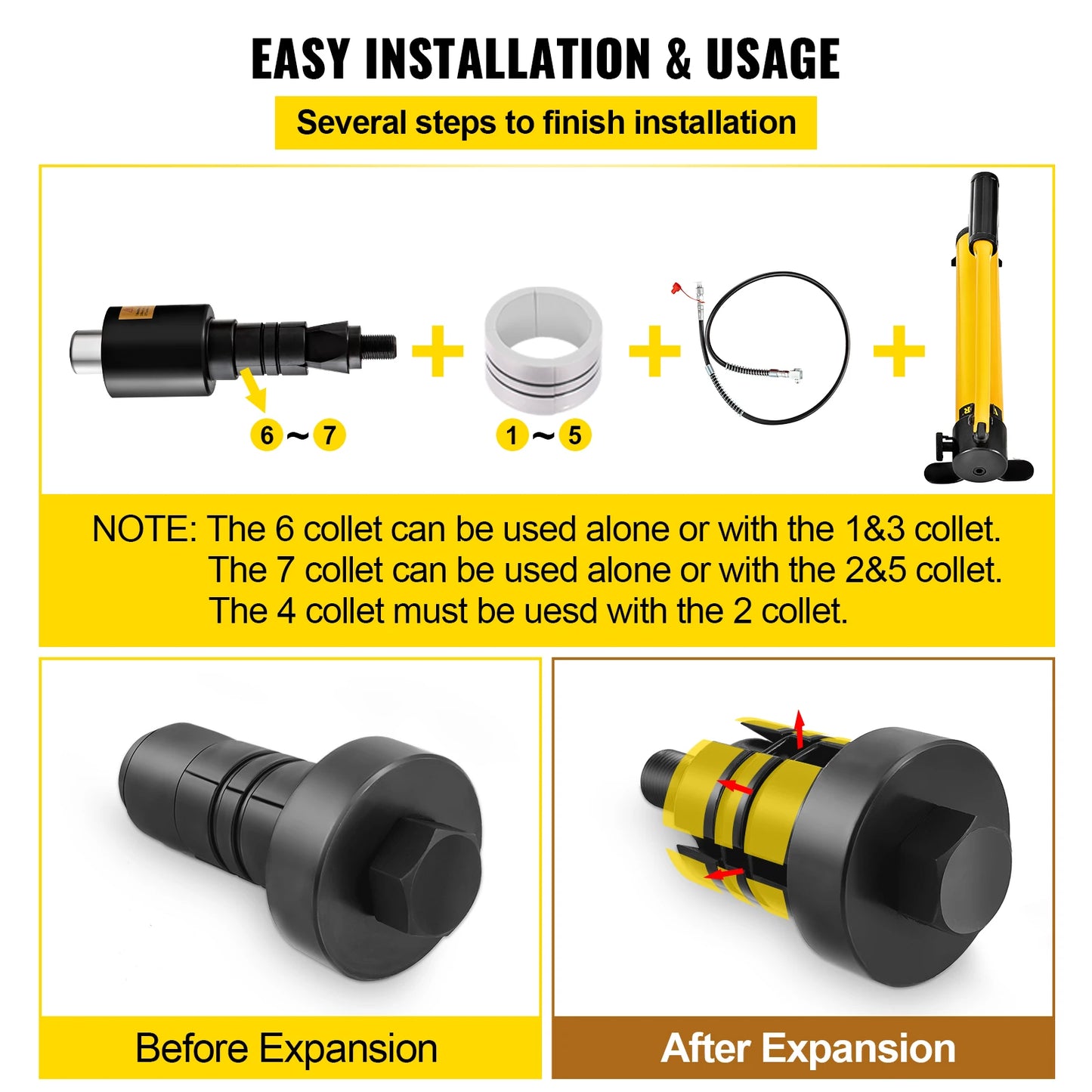 10Ton Hydraulic Exhaust Pipe Expander