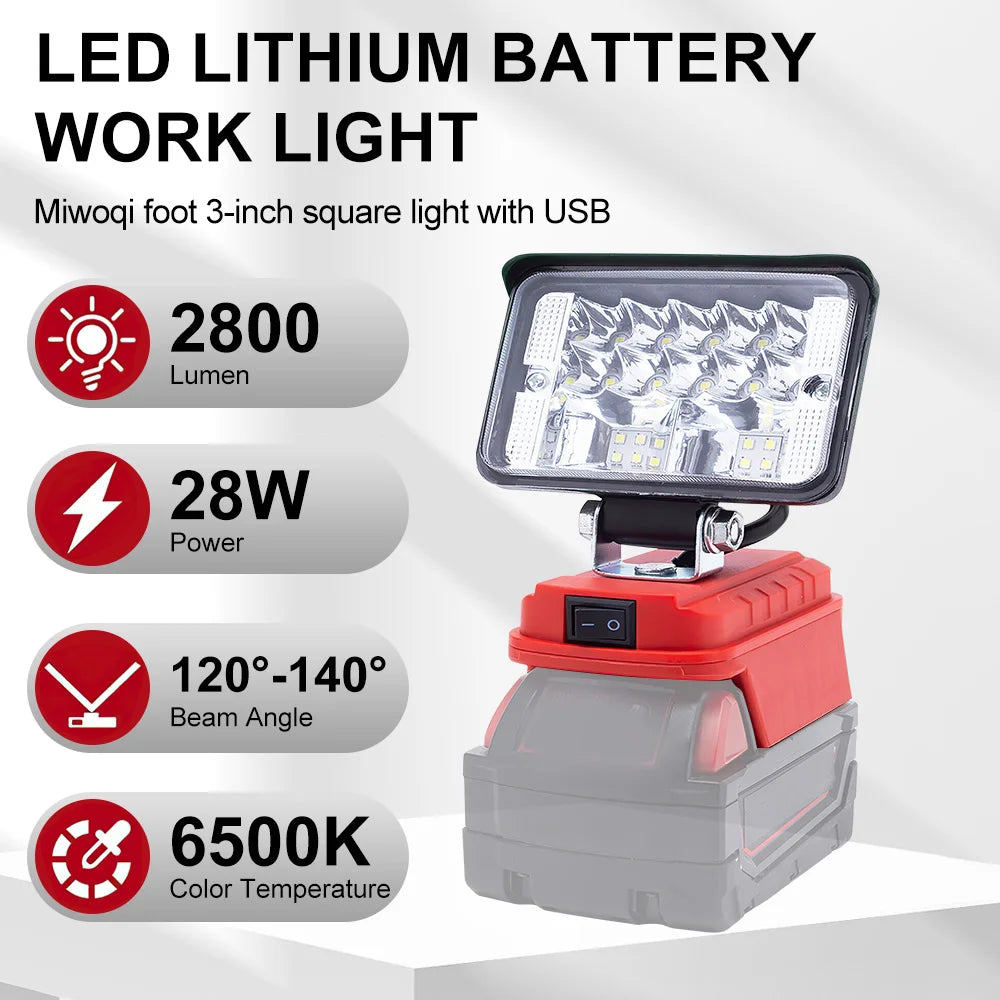 LED Work Light for Milwaukee 18V