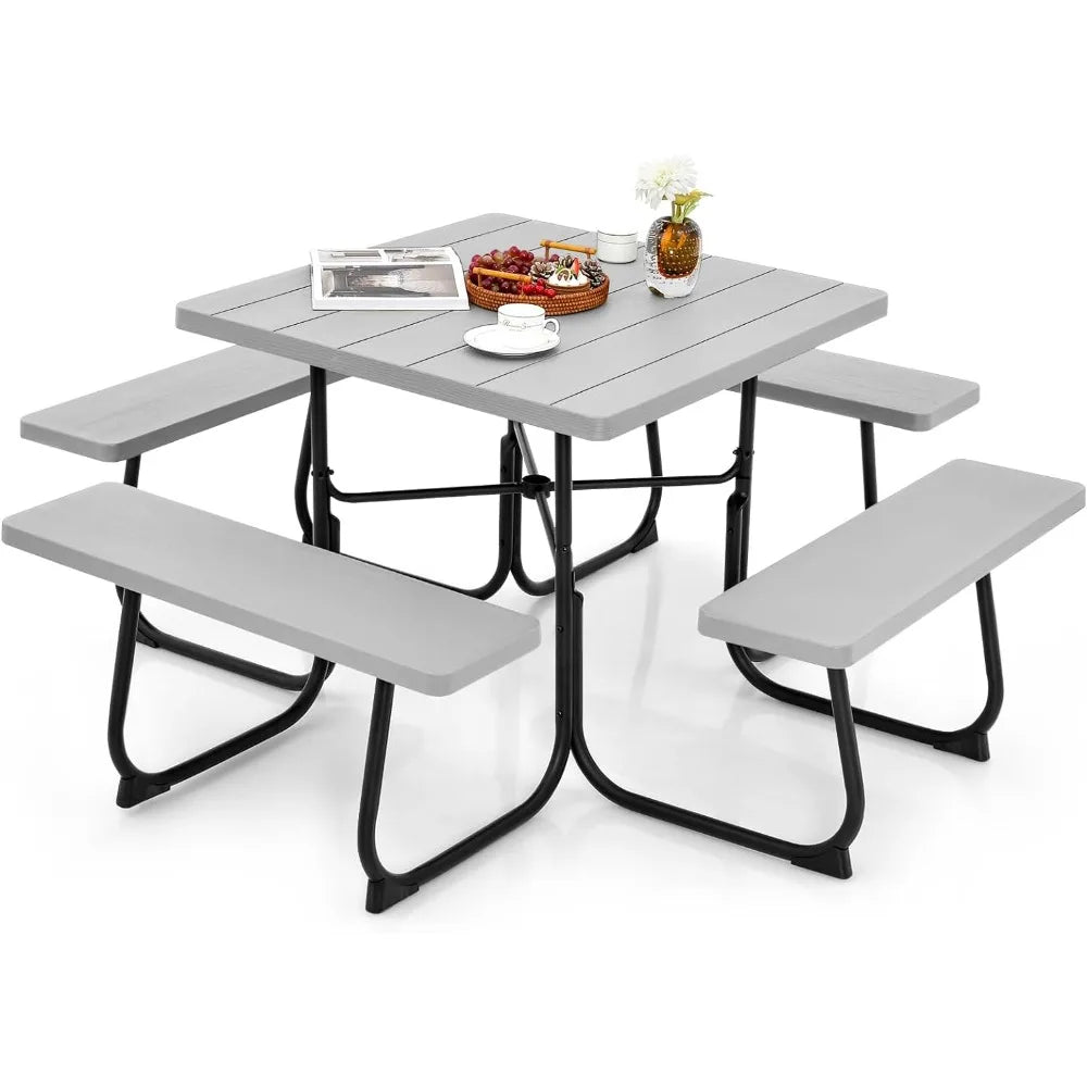 Outdoor Square Picnic Table