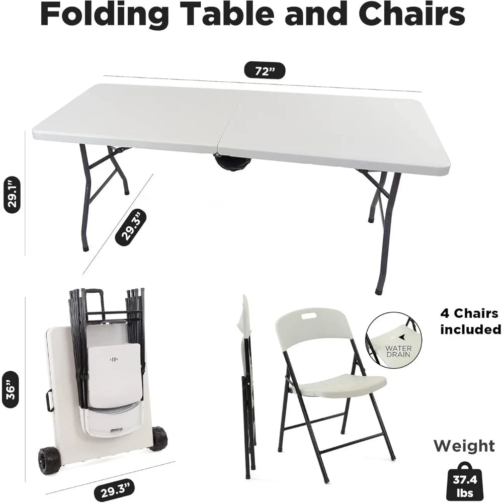 Outdoor Folding Table and Chairs