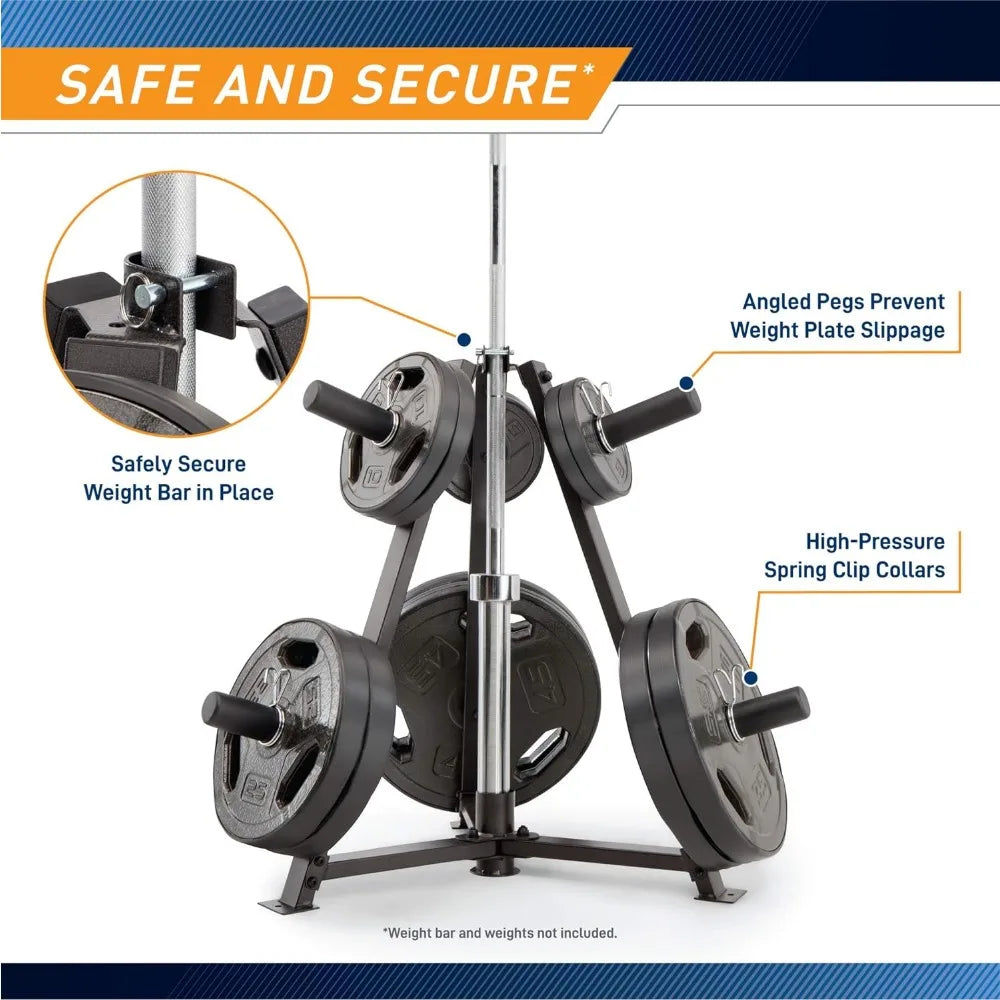 6-Peg  Weight Plate Tree