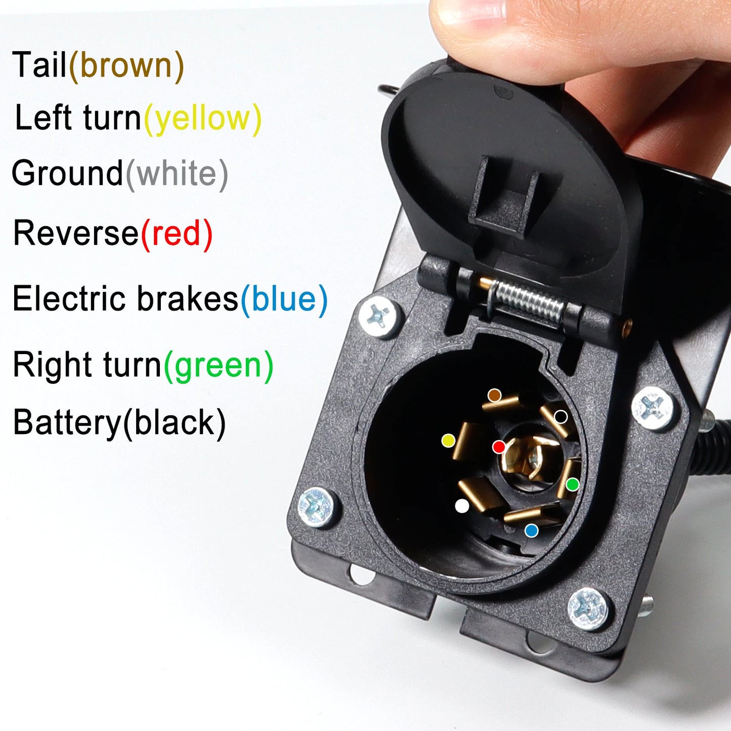 4 Pin Flat to 7 Way Wiring Plug Connector