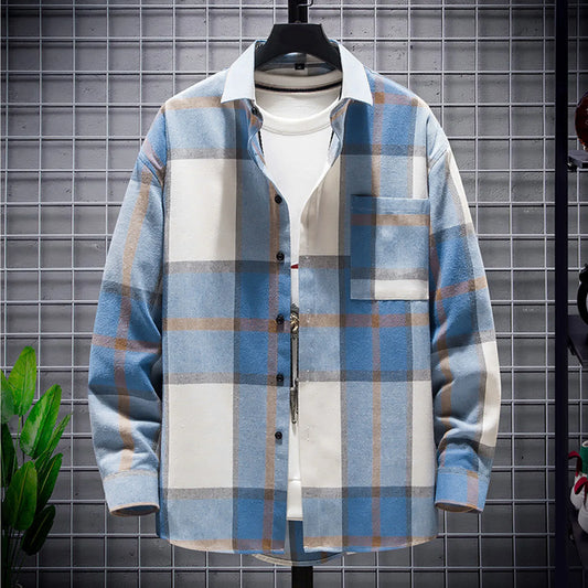 Men's Plaid Long Sleeve Shirt