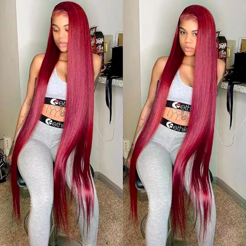 Burgundy 13X6 Lace Front Wig