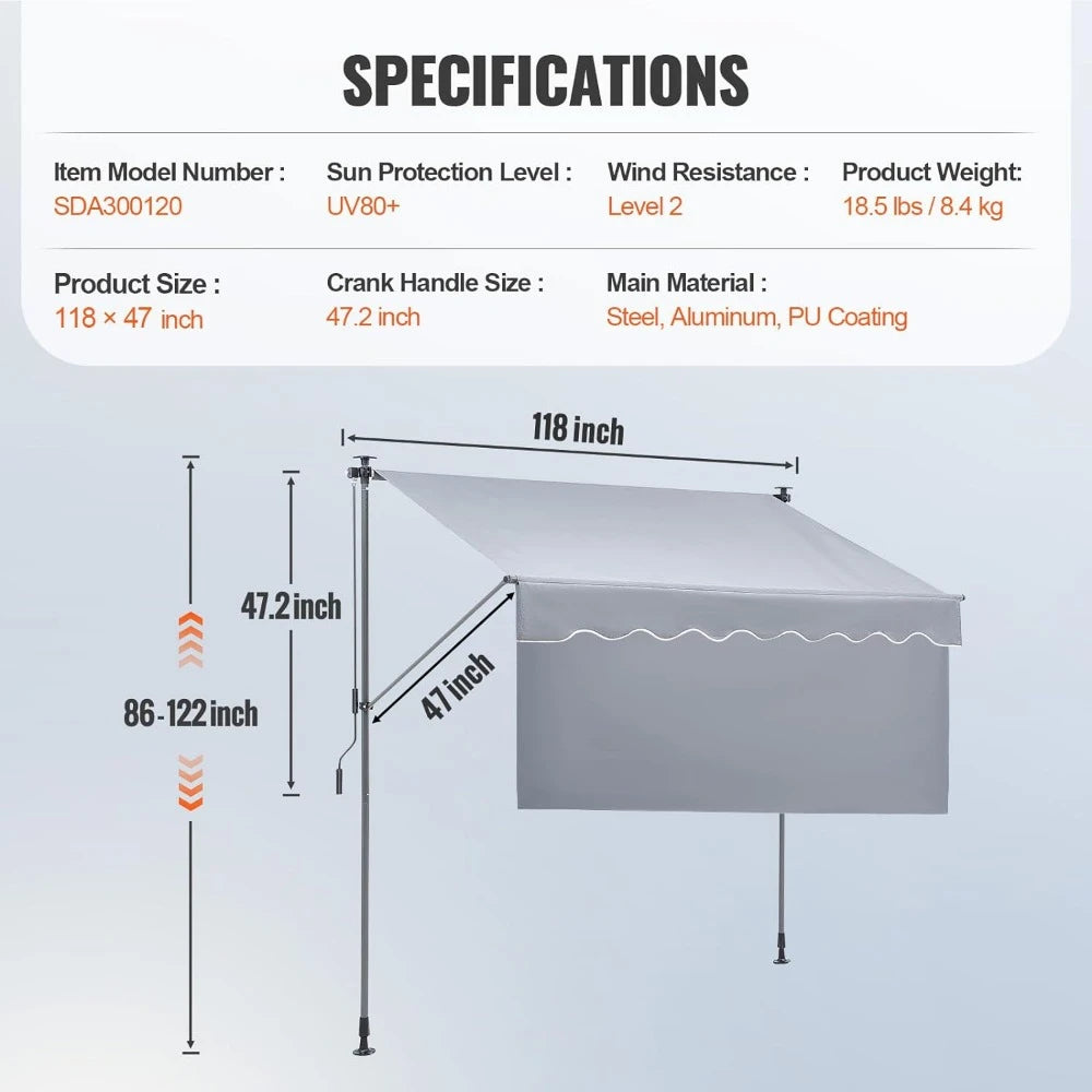 Retractable Terrace Awning