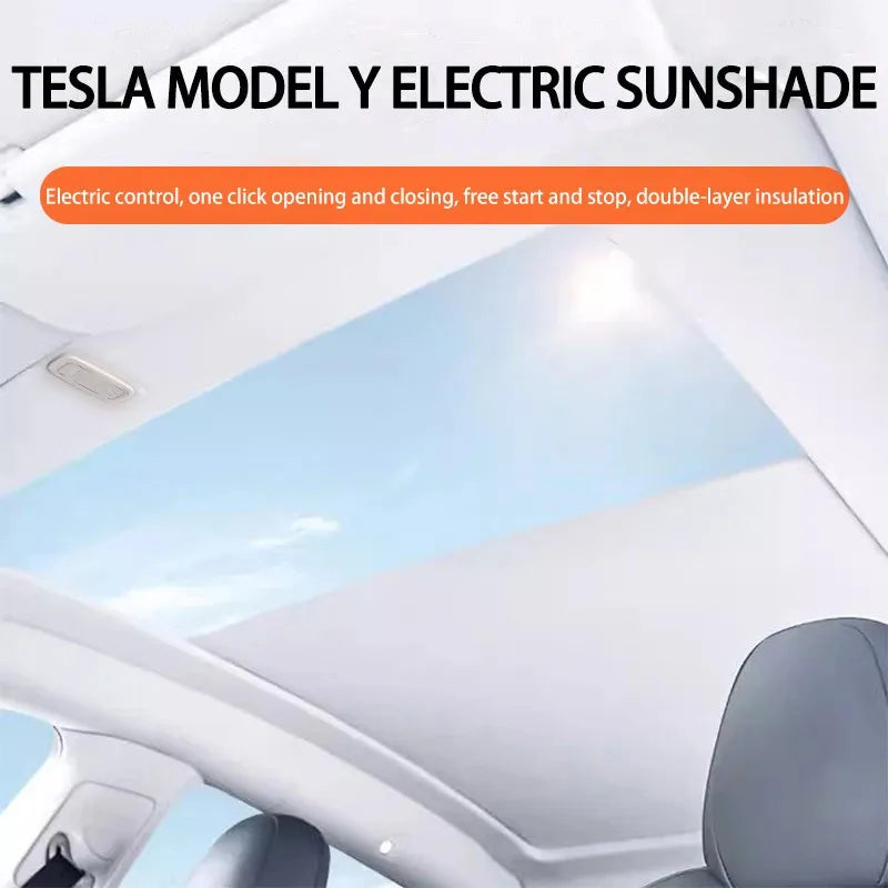 Tesla Panoramic Electric Sunshade for Model Y