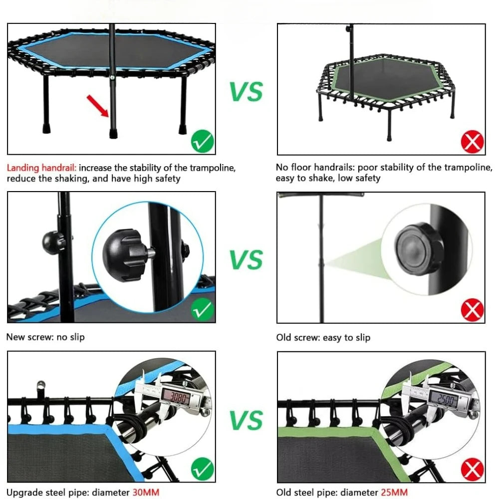 48" Silent Mini Trampoline