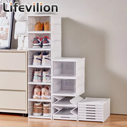 6 Layers Foldable Shoe Box - Fresh FInds Elite