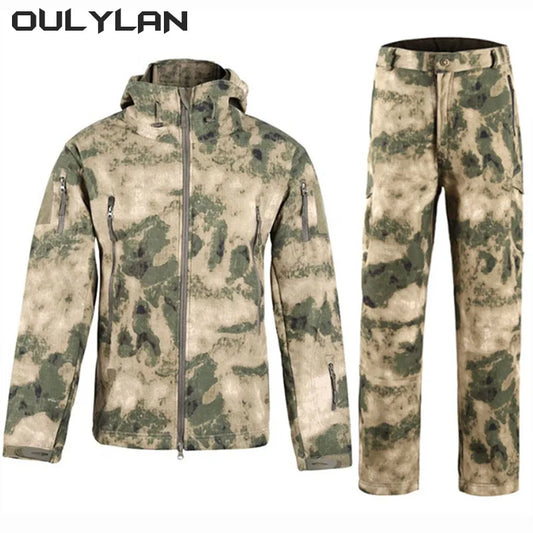 Waterproof Fleece Tactical Jacket Set