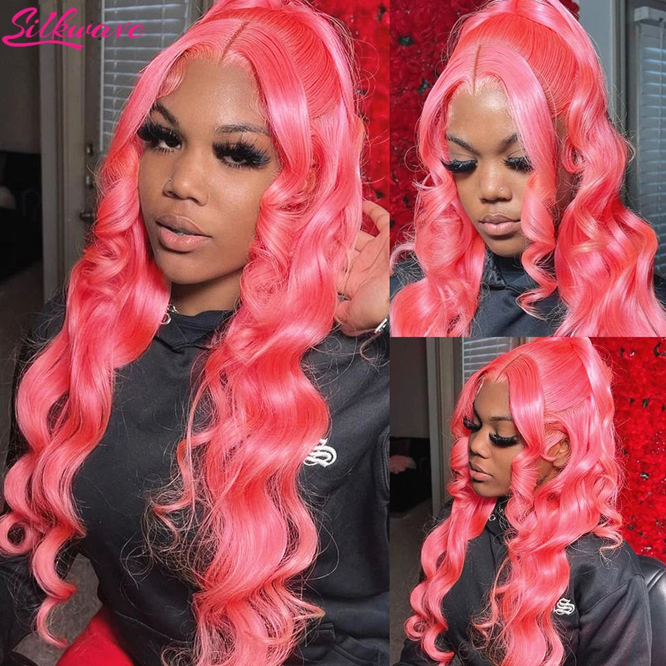 Light Pink Lace Front Wig