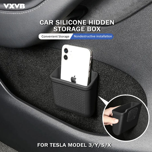 Silicone Storage Box For Tesla