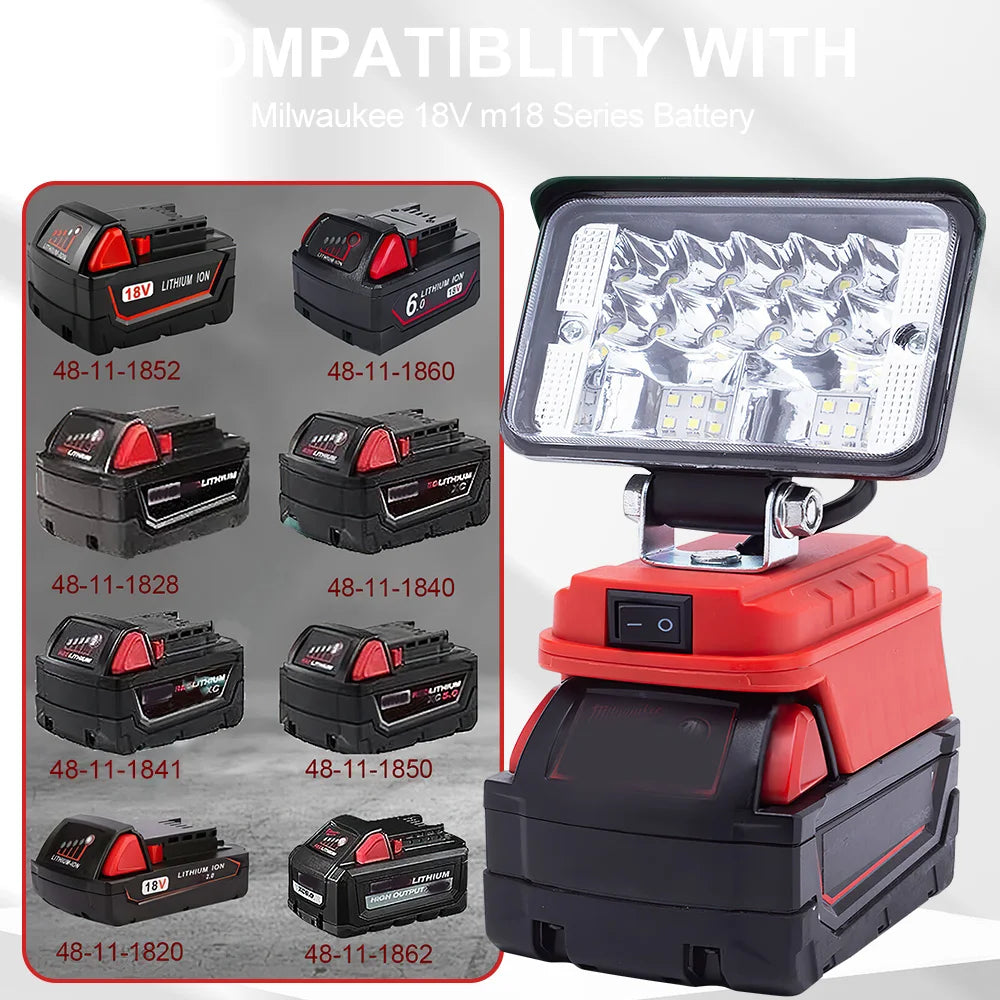 LED Work Light for Milwaukee 18V