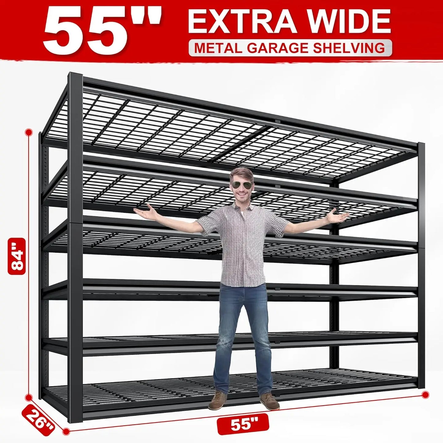 3500LBS Garage Shelving Storage