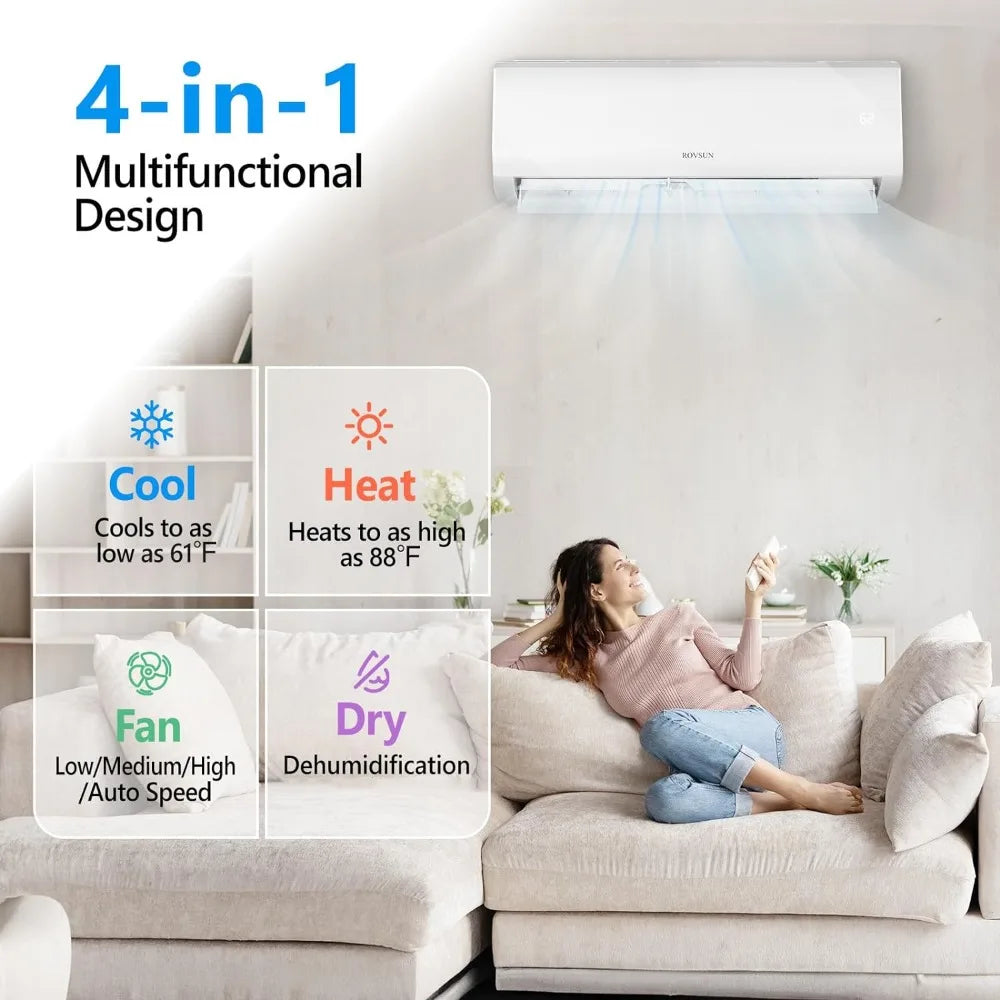 9000BTU Wifi Enabled Mini Split Air Conditioner